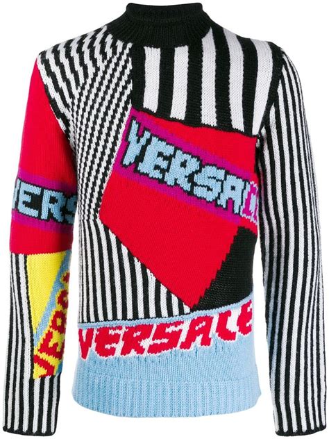 versace winterjas heren|farfetch versace sweaters.